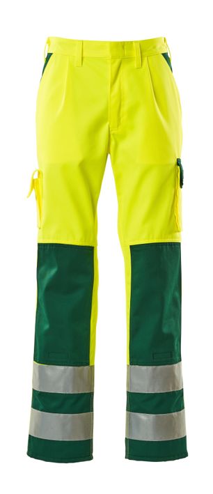Hose mit Knietaschen SAFE COMPETE hi-vis gelb/grün