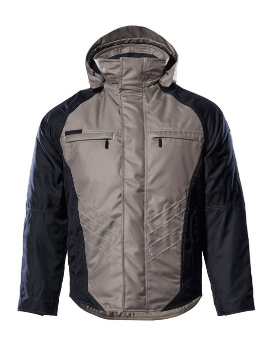 Winterjacke UNIQUE hellkhaki/schwarz