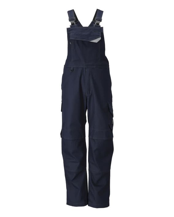 Latzhose mit Knietaschen MULTISAFE schwarzblau
