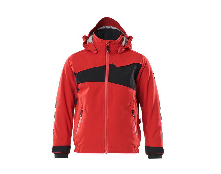 Winterjacke für Kinder ACCELERATE verkehrsrot/schwarz