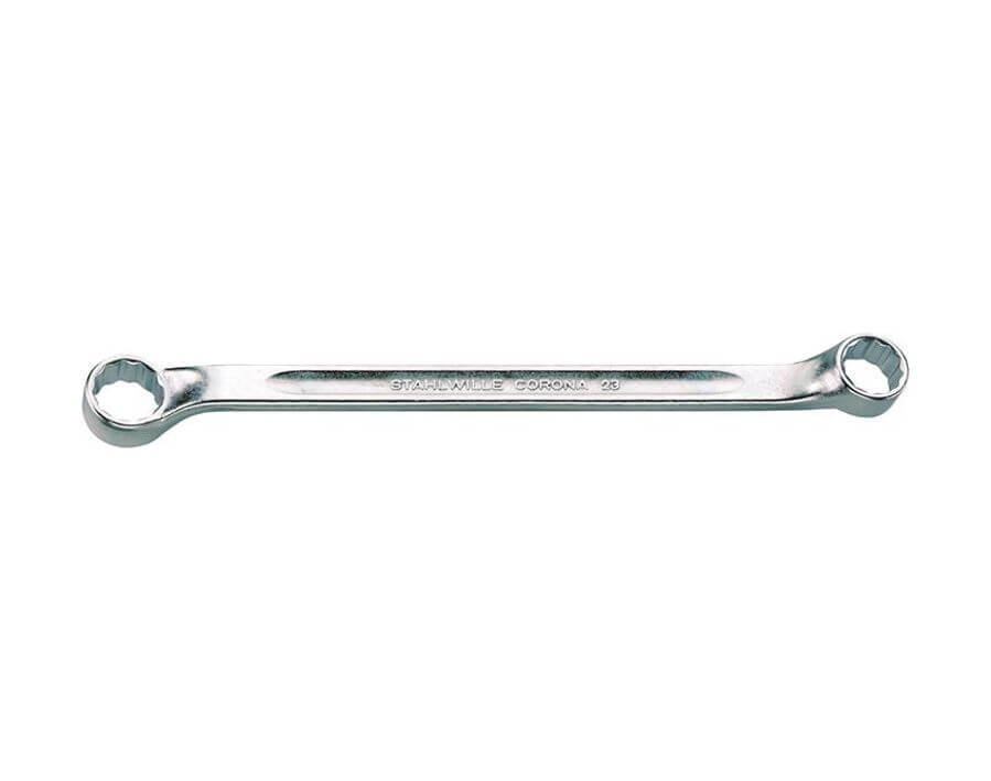 Doppelringschlüssel Nr. 23, flach gekröpft