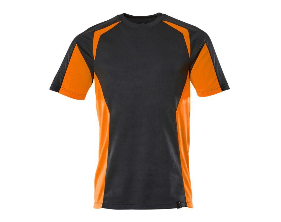 T-Shirt ACCELERATE SAFE schwarzblau/hi-vis orange