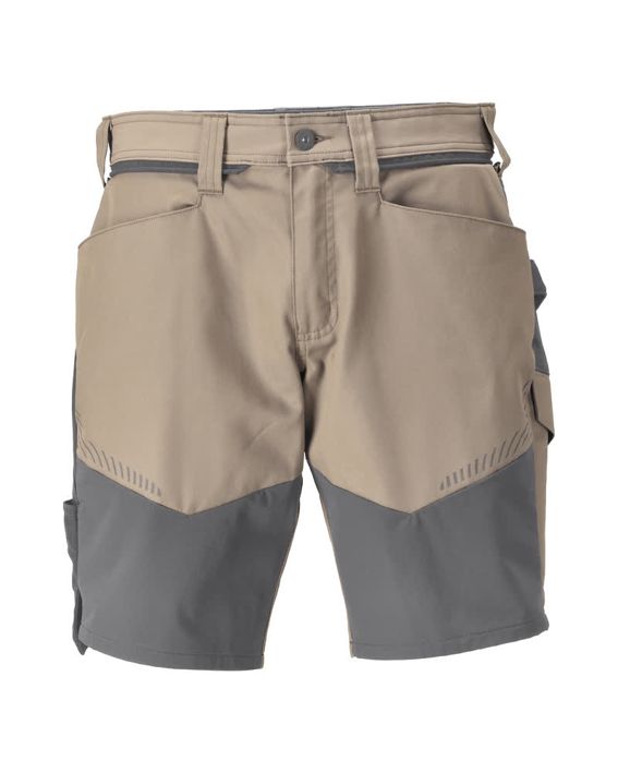 Shorts CUSTOMIZED dunkles sandbeige/anthrazitgrau