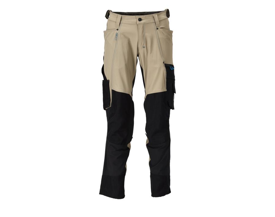 Hose mit Knietaschen ADVANCED hellkhaki/schwarz