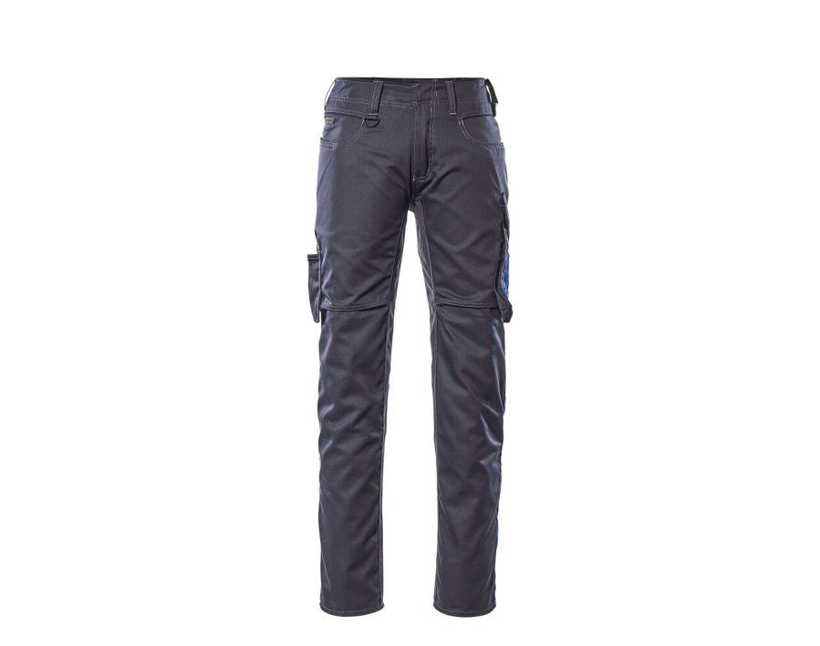 Hose mit Schenkeltaschen UNIQUE schwarzblau/kornblau