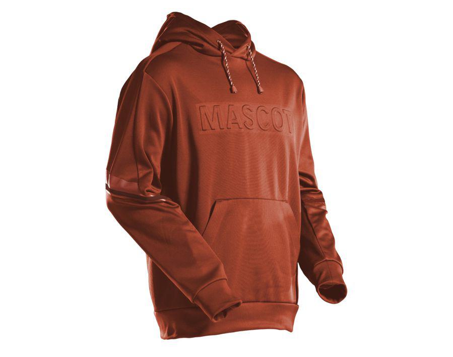Fleece Kapuzensweatshirt CUSTOMIZED Herbstrot