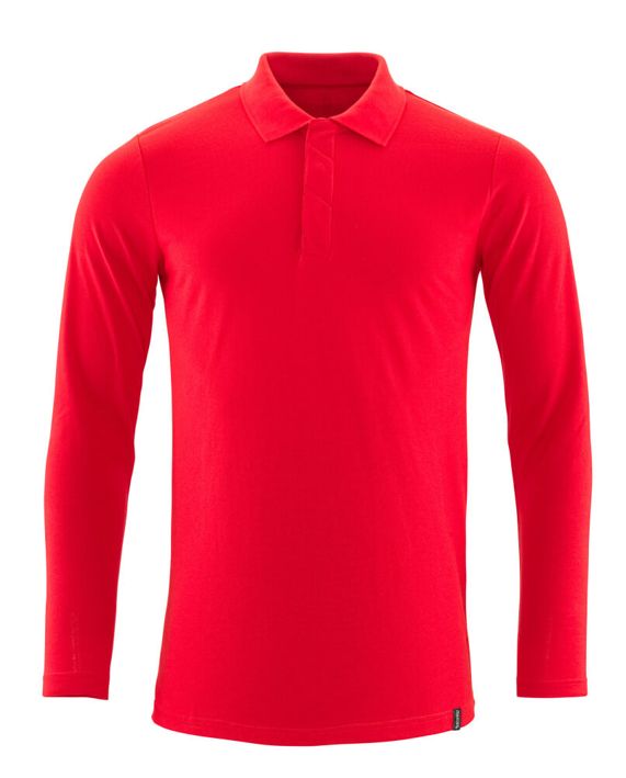 Polo-Shirt, Langarm CROSSOVER verkehrsrot