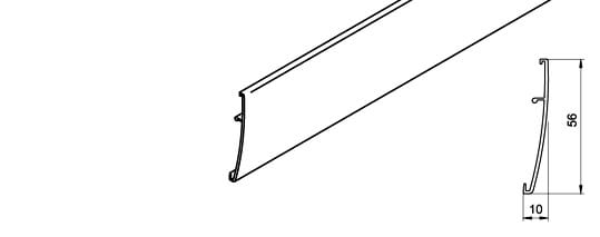 Clip-Blende zu Klemmschuh Hawa Porta 100 Glas GU / GM