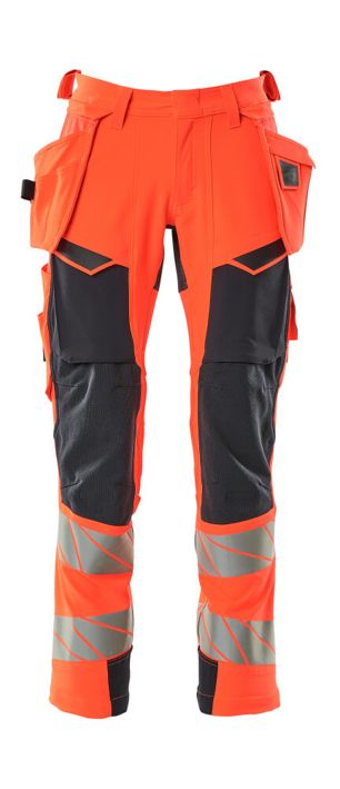 Hose mit Hängetaschen ACCELERATE SAFE Hi-vis rot/schwarzblau