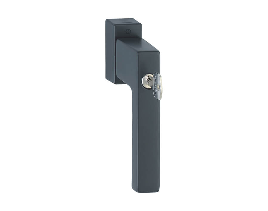 Aluminium-Dreh-/Kipp-Fenstergriff mit Secu100® + Secustik® und VarioFit®, abschließbar Serie Toulon - 0737S/US947-1 100NM 