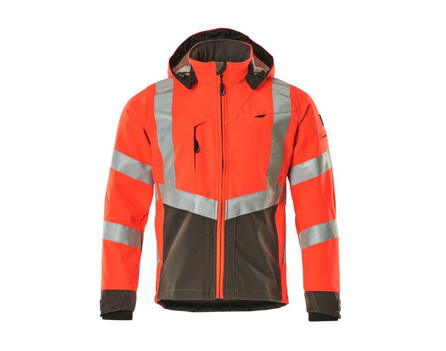 Soft Shell Jacke SAFE SUPREME hi-vis rot/dunkelanthrazit
