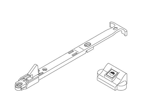 Komfortladenhalter für Türen