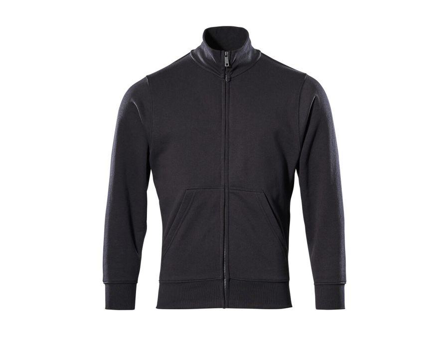 Sweatshirt mit Reißverschluss CROSSOVER schwarz