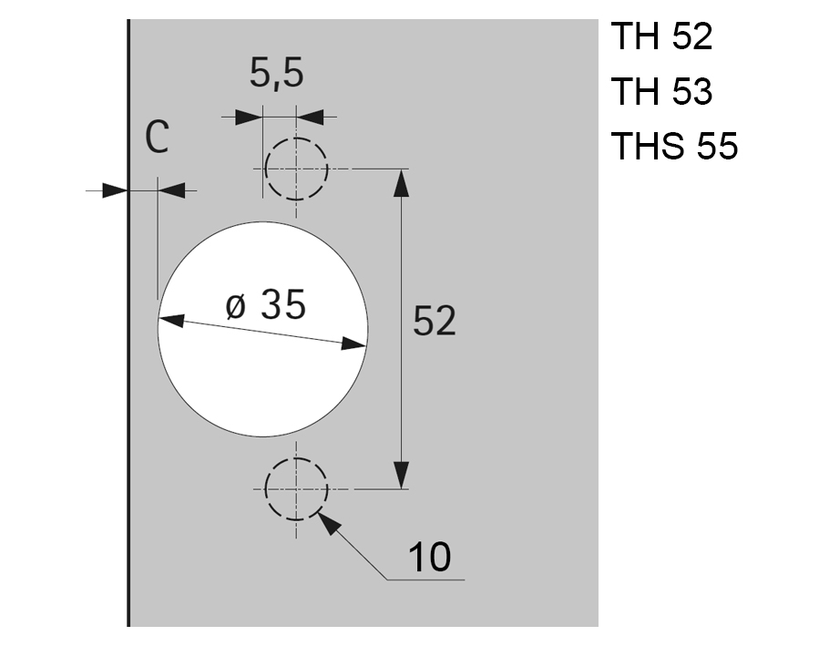 Sensys Winkelscharnier W90 ohne integrierte Dämpfung (Sensys 8639 W90)