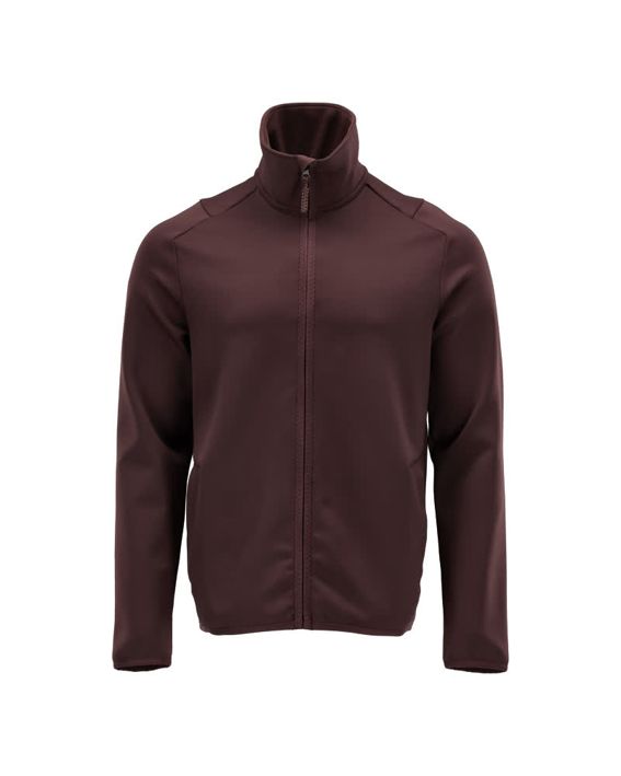 Fleecepullover mit Reißverschluss CUSTOMIZED bordeaux