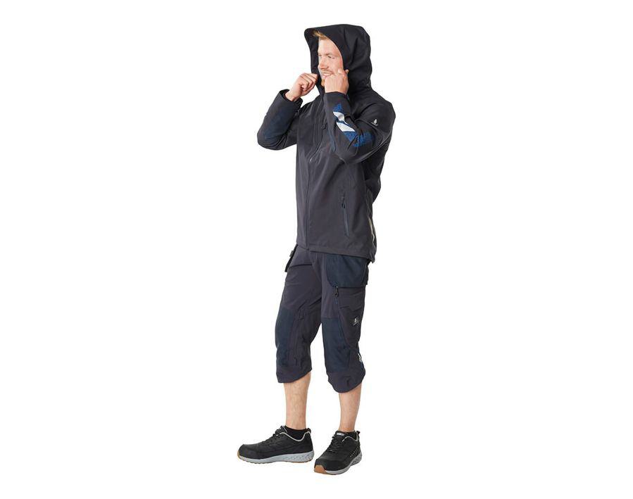 Dreiviertel-Hose mit Hängetaschen ACCELERATE schwarz