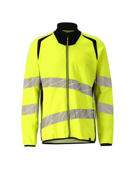 Sweatshirt mit Reißverschluss ACCELERATE SAFE hi-vis gelb/schwarz