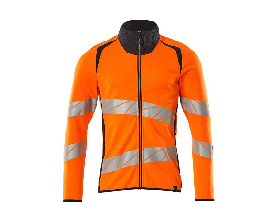 Sweatshirt mit Reißverschluss ACCELERATE SAFE hi-vis orange/schwarzblau