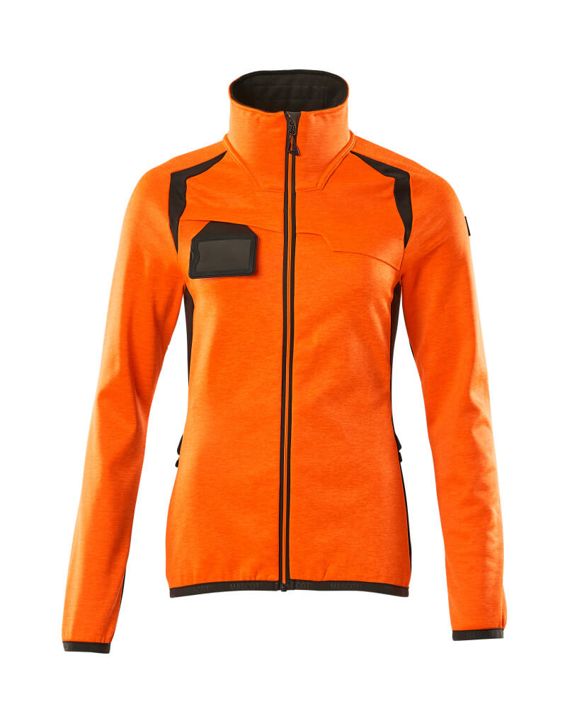 Fleecepullover mit Reißverschluss ACCELERATE SAFE hi-vis orange/dunkelanthrazit