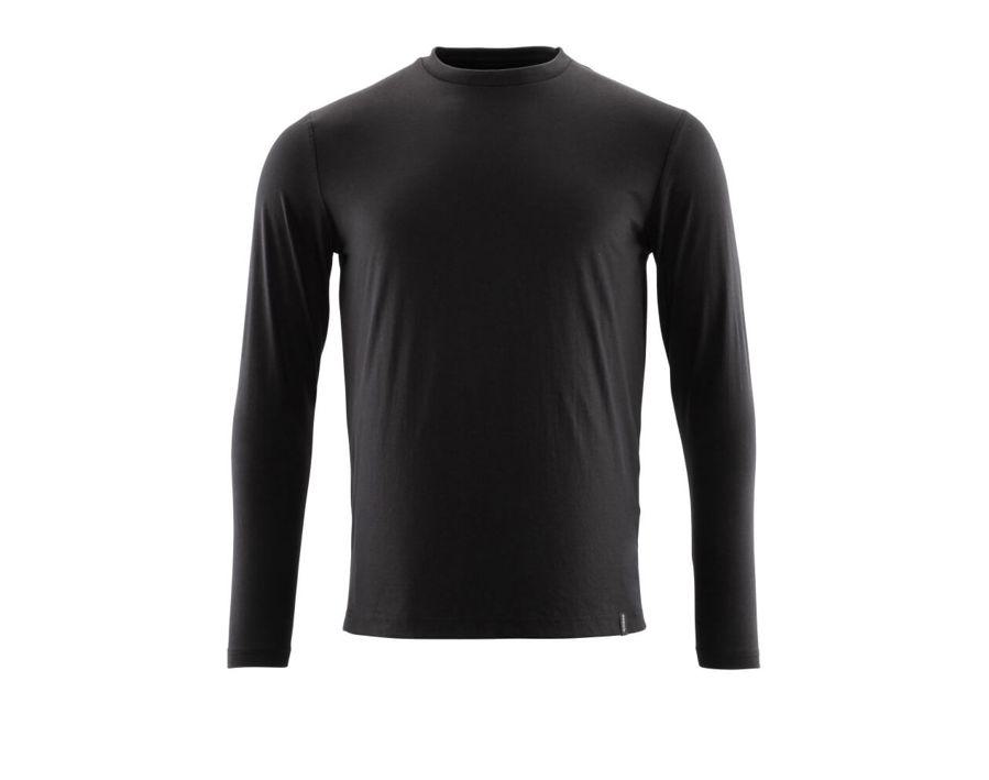 T-Shirt, Langarm CROSSOVER vollschwarz