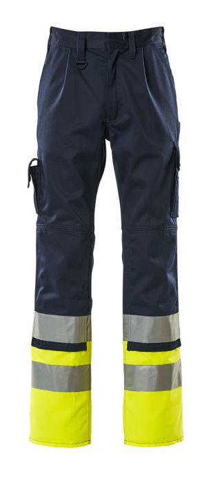 Hose mit Knietaschen SAFE COMPETE marine/hi-vis gelb