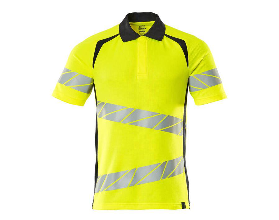Polo-Shirt ACCELERATE SAFE hi-vis gelb/schwarzblau
