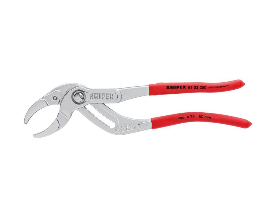 Siphon-Greifzange mit gezahnten Backen