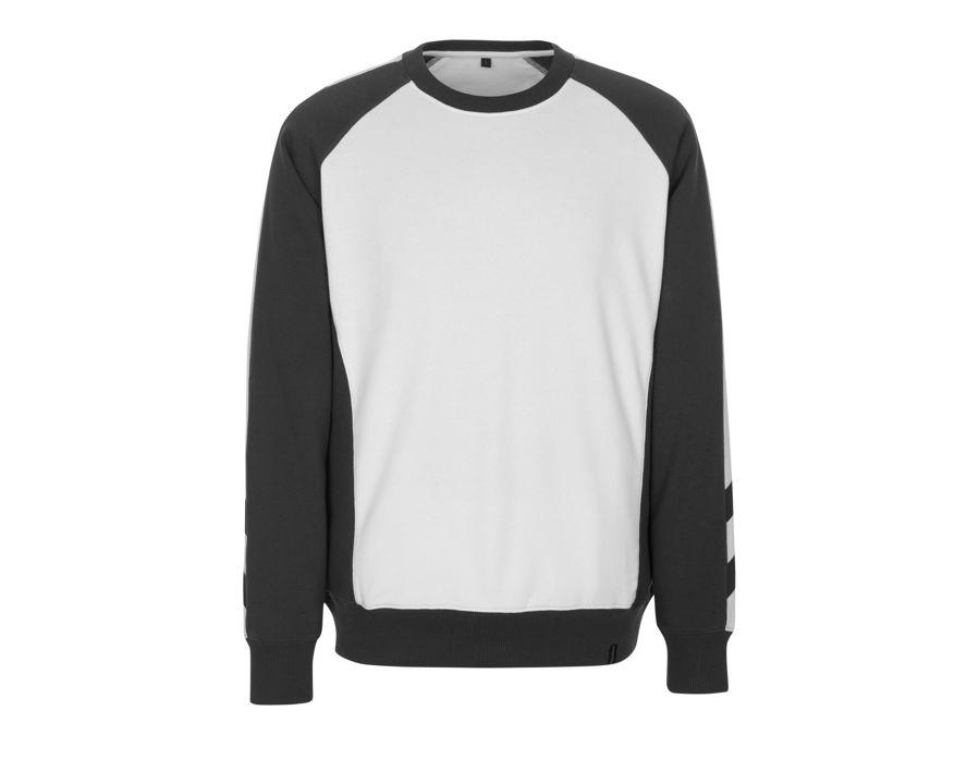 Sweatshirt UNIQUE weiss/dunkelanthrazit