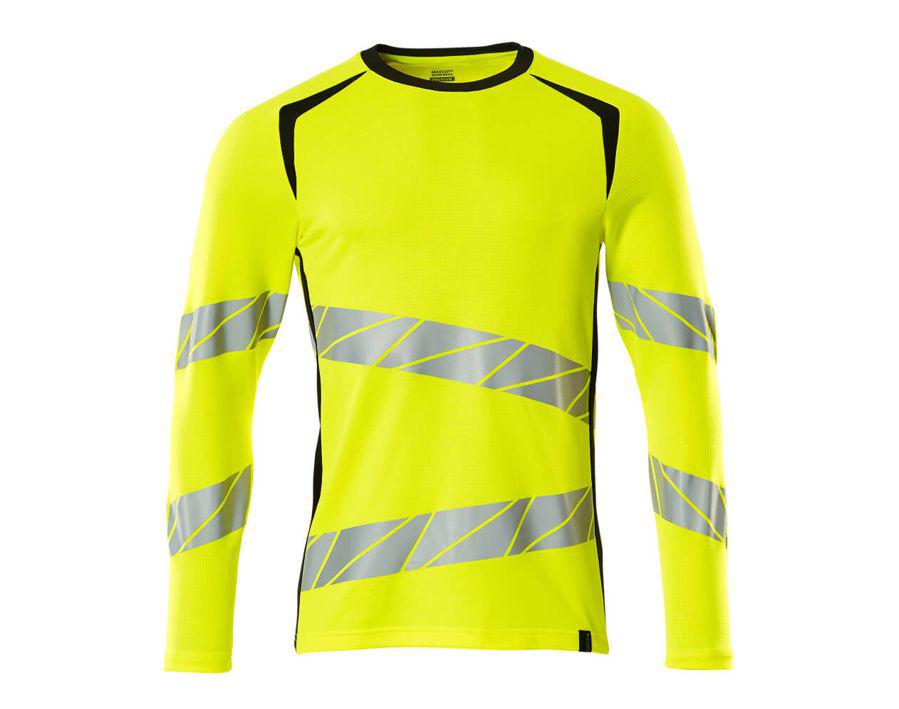 T-Shirt, Langarm ACCELERATE SAFE hi-vis gelb/schwarz