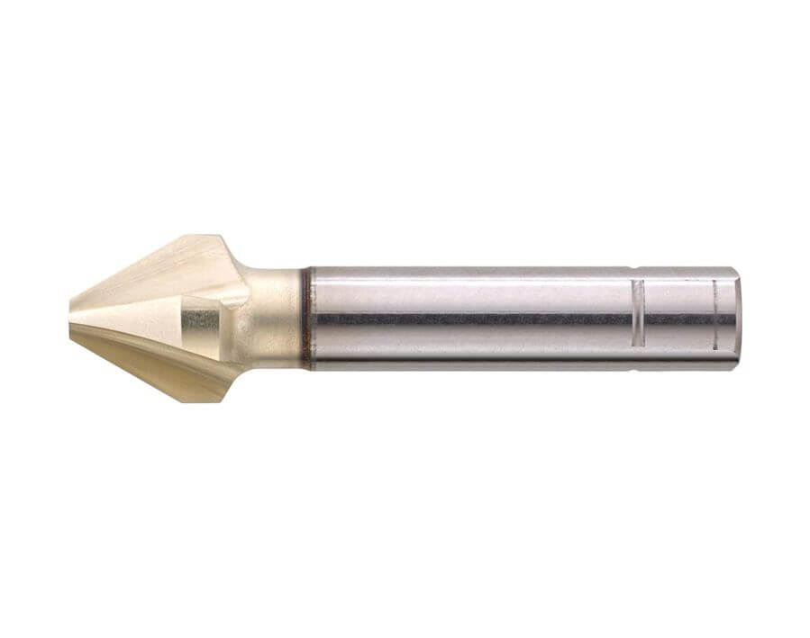 Kegel- und Entgratsenker 60° mit zyl. Schaft