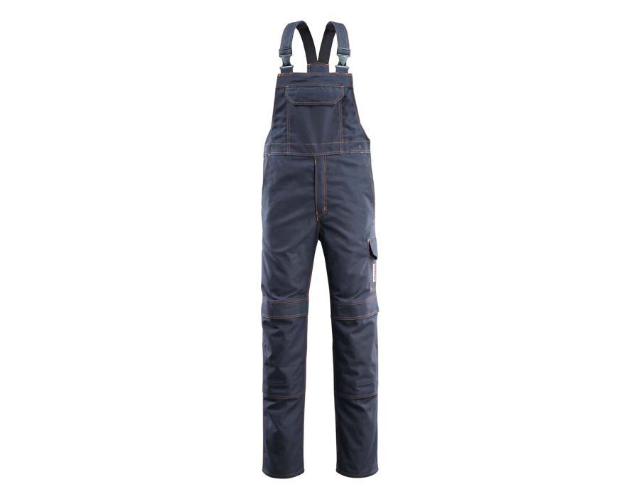 Latzhose mit Knietaschen MULTISAFE schwarzblau