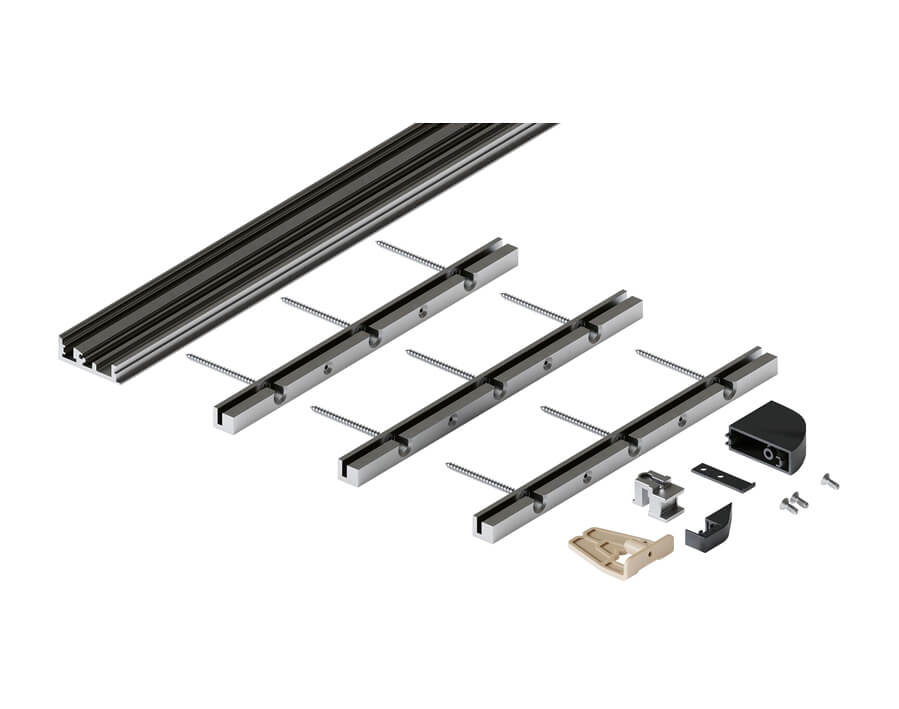 Bodenprofil-Set 3-türig Hawa Folding Concepta
