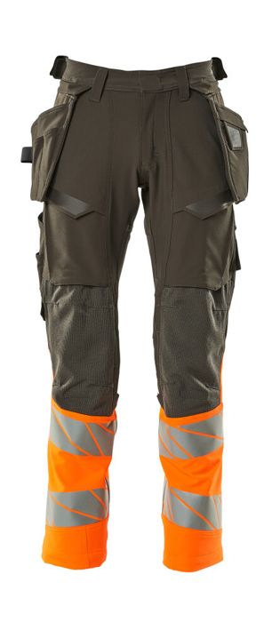Hose mit Hängetaschen ACCELERATE SAFE dunkelanthrazit/hi-vis orange