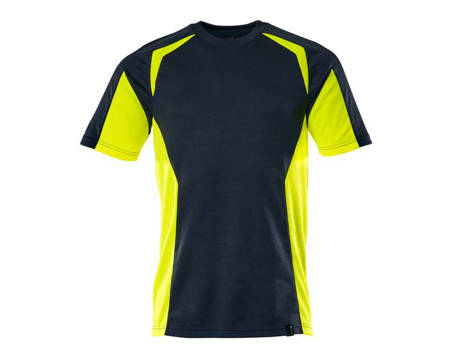 T-Shirt ACCELERATE SAFE schwarzblau/hi-vis gelb