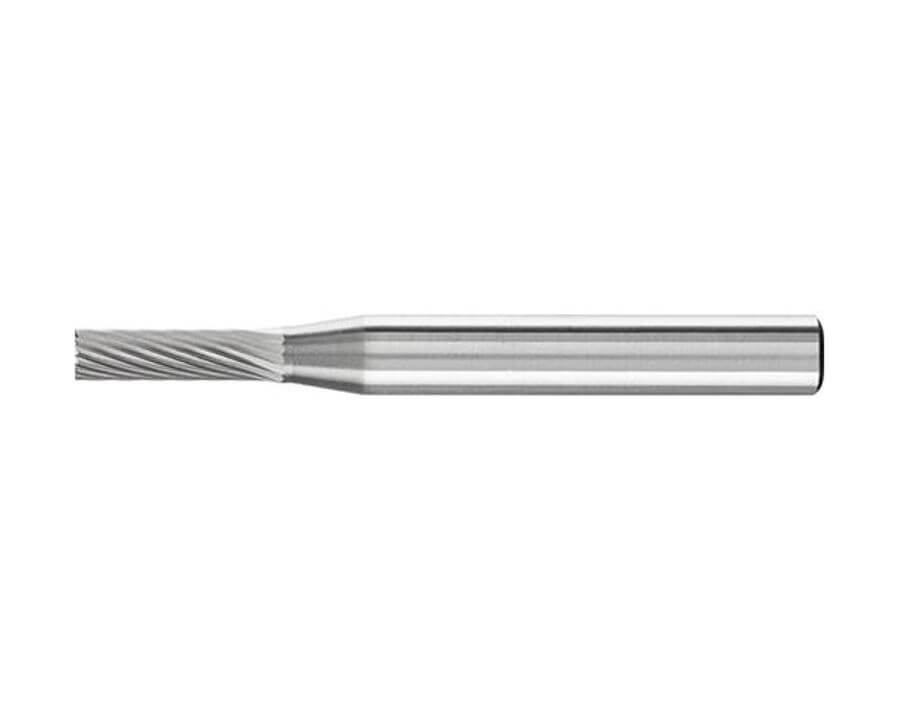 Hartmetallfrässtift (Rotorfräser) DIN 8033 – Schaft-Ø 6 mm, Zylinderform ZYA, ohne Stirnverzahnung, Zahnung 5