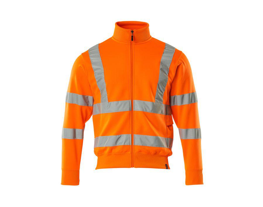 Sweatshirt mit Reißverschluss SAFE CLASSIC hi-vis orange