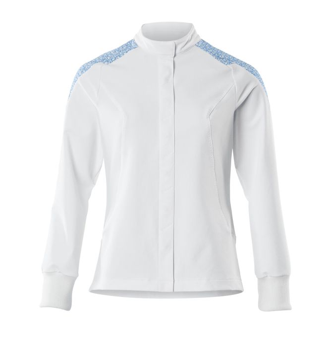 Jacke FOOD & CARE weiss/azurblau