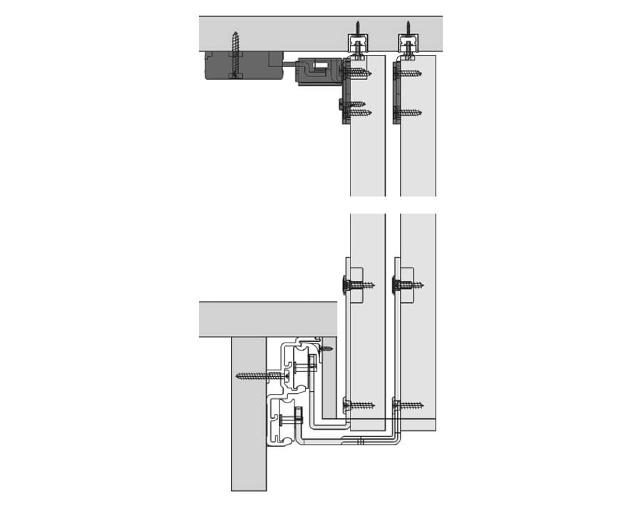 Hawa Combino 60 H Mixslide (MS) untenlaufend