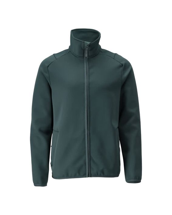 Fleecepullover mit Reißverschluss CUSTOMIZED waldgrün