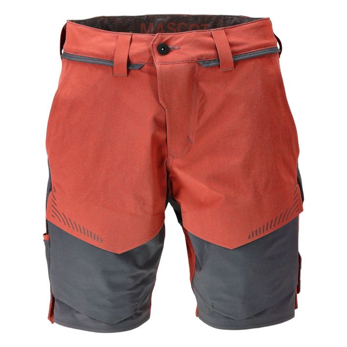 Shorts CUSTOMIZED herbstrot/anthrazitgrau