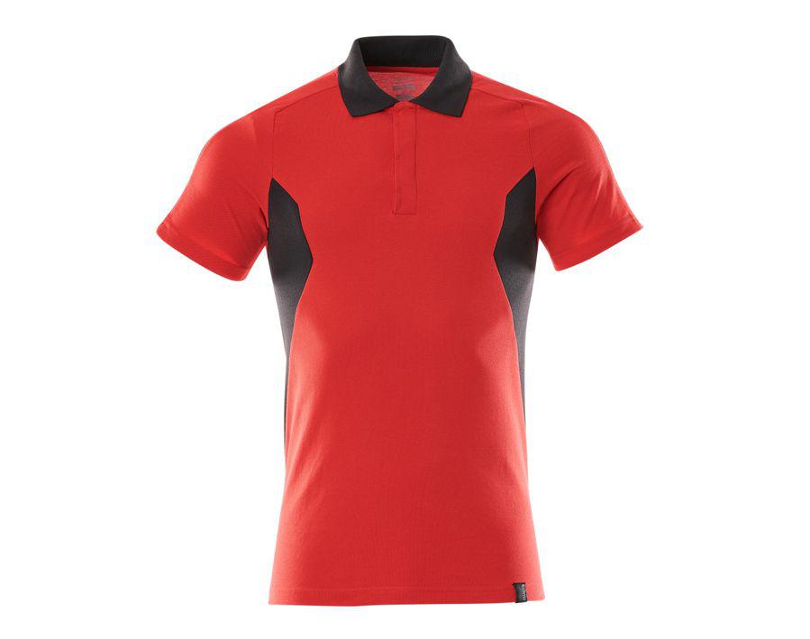 Polo-Shirt ACCELERATE verkehrsrot/schwarz