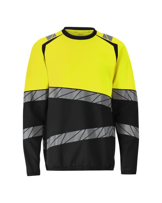Sweatshirt ACCELERATE SAFE schwarz/hi-vis gelb