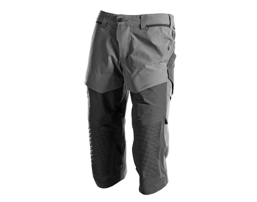 Dreiviertel-Hose mit Knietaschen CUSTOMIZED anthrazitgrau/schwarz