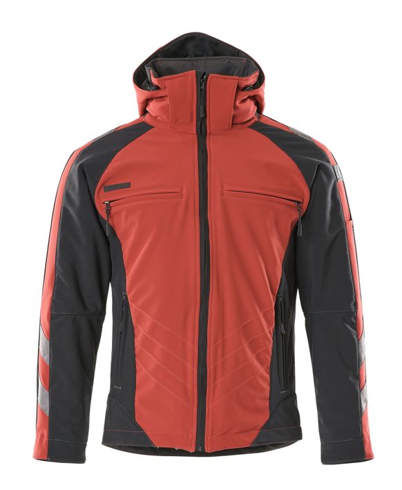 Winterjacke UNIQUE rot/schwarz