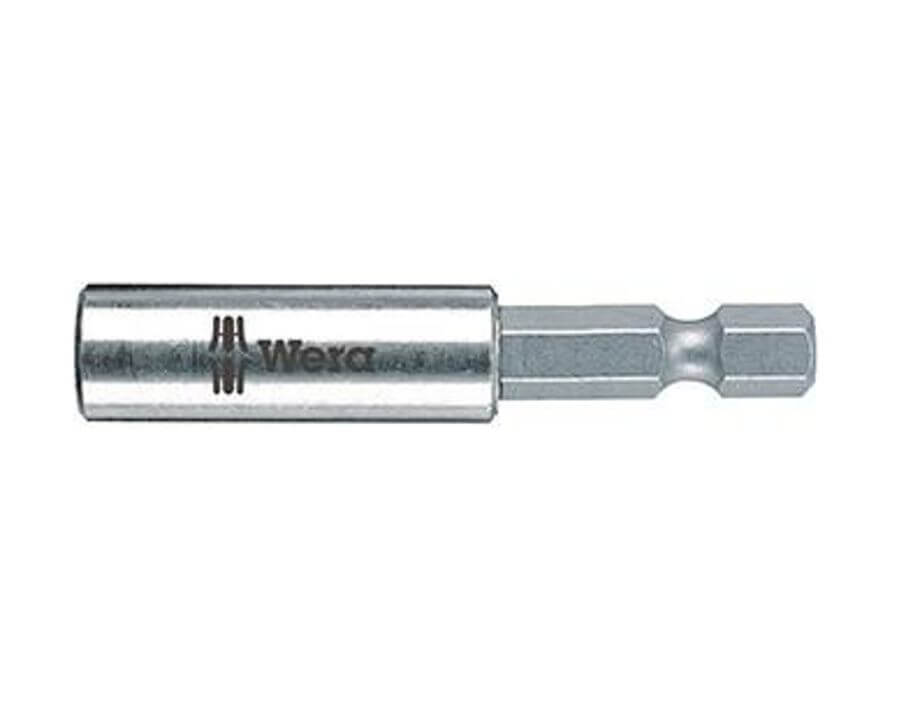 Universal-Bithalter 1/4" mit Edelstahlhülse, starkem Dauermagnet und Sprengring