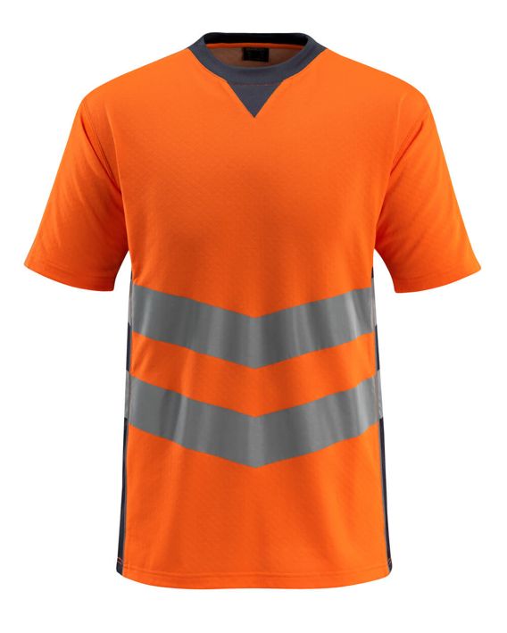 T-Shirt SAFE SUPREME hi-vis orange/schwarzblau