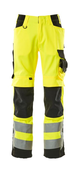 Hose mit Knietaschen SAFE SUPREME hi-vis gelb/schwarz