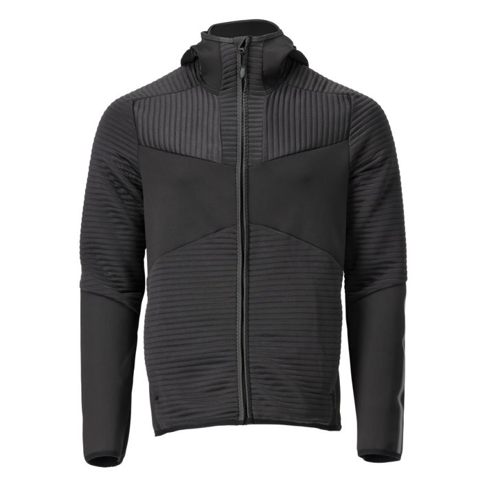 Fleece Kapuzensweatshirt mit Reißverschluss CUSTOMIZED schwarz