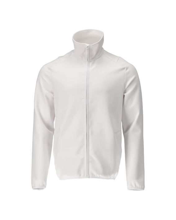 Fleecepullover mit Reißverschluss CUSTOMIZED weiss