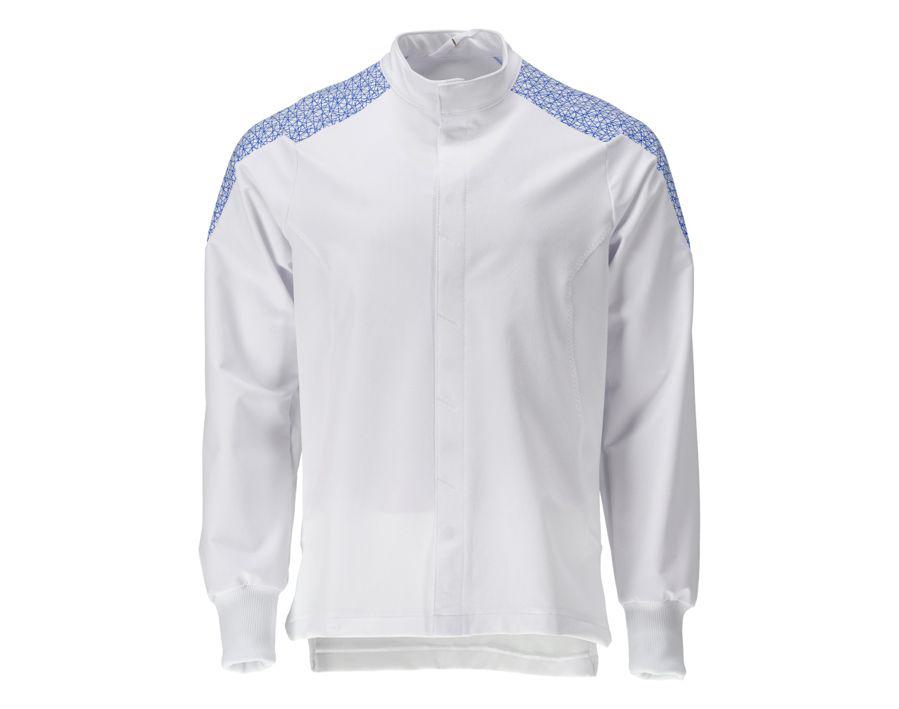 Jacke FOOD & CARE weiss/azurblau